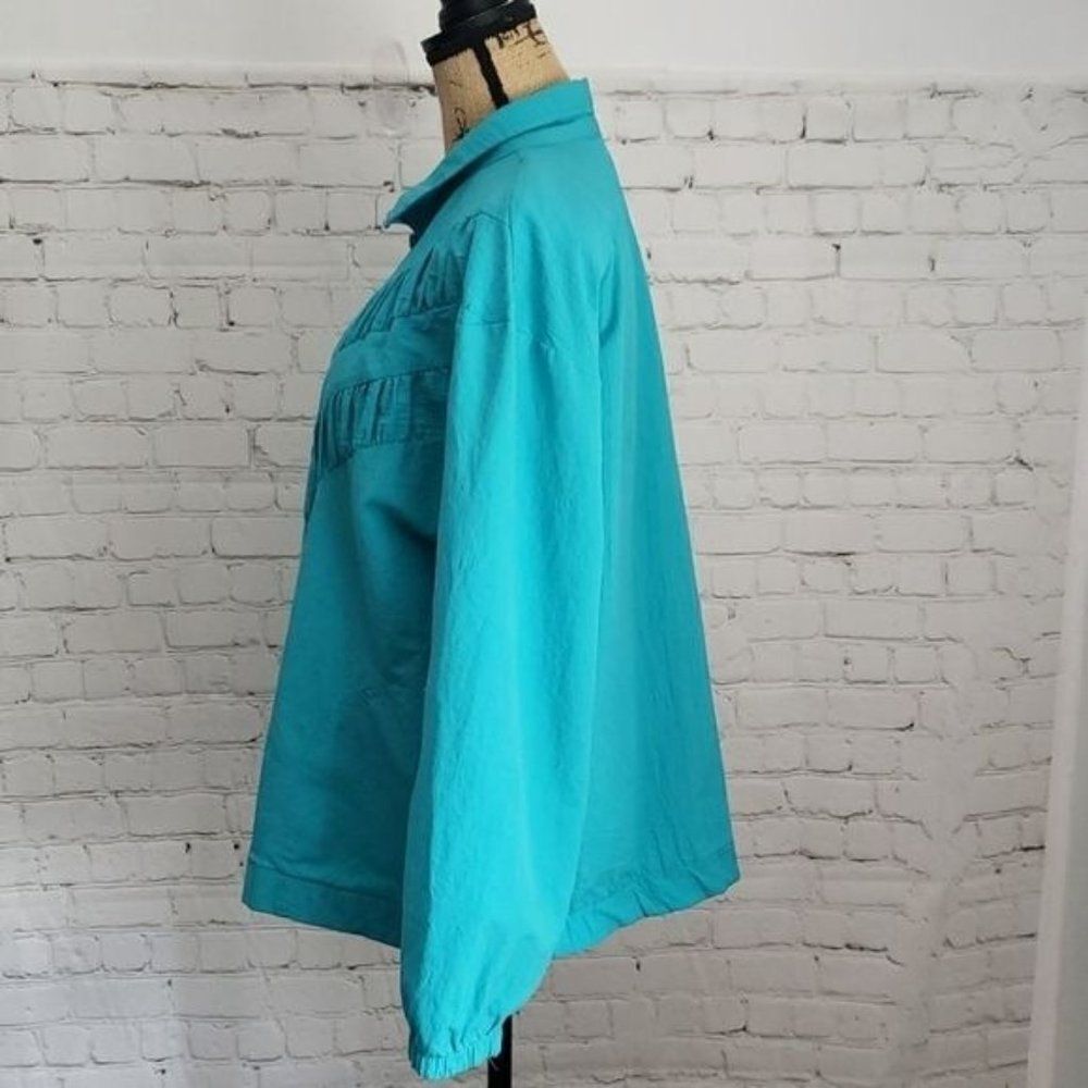 Vintage 80s 90s Teal Teddi Windbreaker - Picture 2 of 10